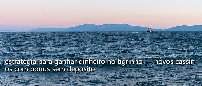 estratégia para ganhar dinheiro no tigrinho - novos cassinos com bonus sem deposito