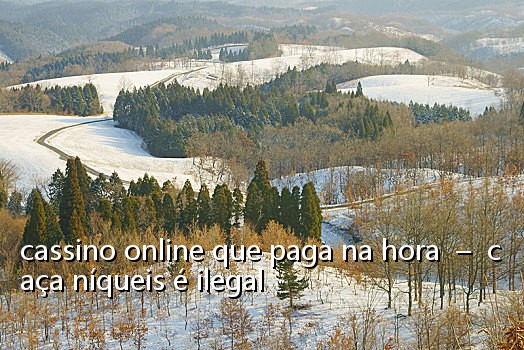 cassino online que paga na hora – caça níqueis é ilegal